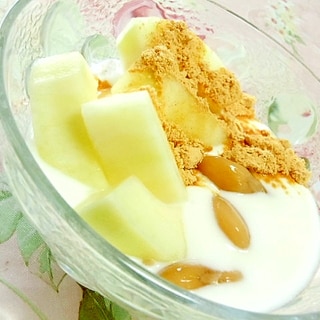 美的❤まくわうりと白花豆の蜂蜜ヨーグルト❤